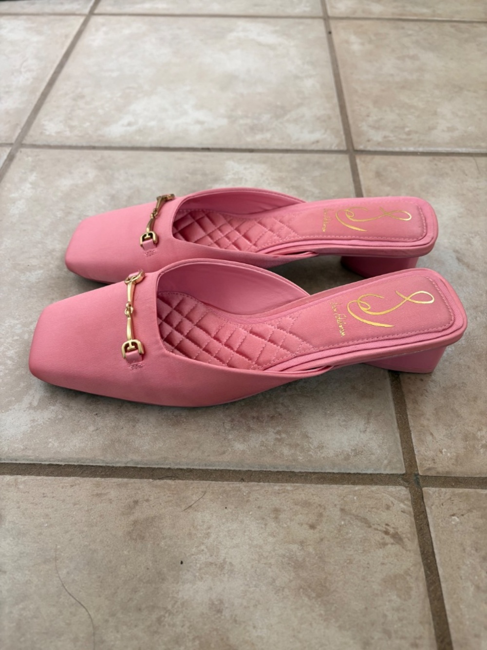 Today ONLY!! Sam Edelman pink satin mule - Picture 4 of 7